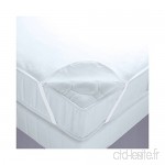 Alpes Blanc Protège Matelas Imperméable Molleton Coton 200g/m² 90x190 Plateau - B01D3XF1J0